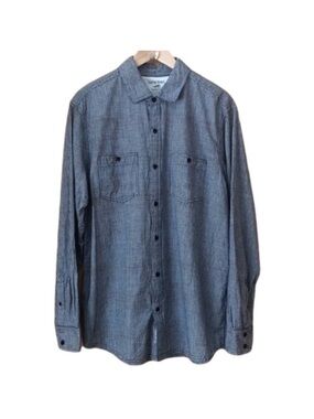 Horny Toad Smythy organic cotton gingham checked plaid shirt men’s size medium